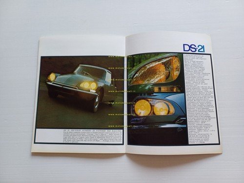 Citroen produzione modelli 1968 depliant italiano originale