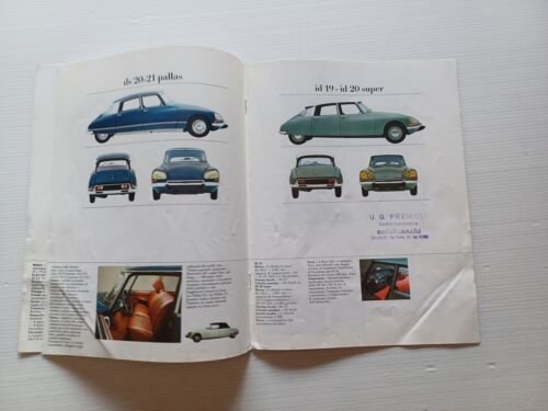Citroen produzione modelli 1969 depliant originale italiano