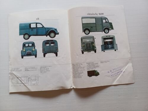 Citroen produzione modelli 1969 depliant originale italiano