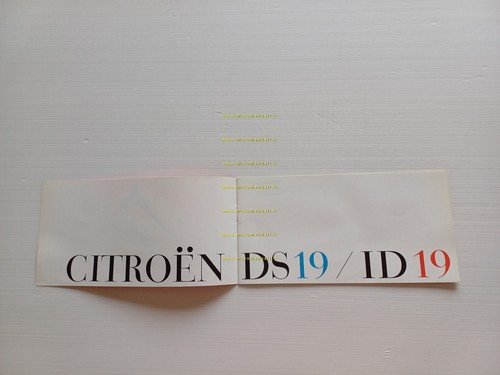 Citroen produzione modelli DS 19 - ID 19 1961 depliant …