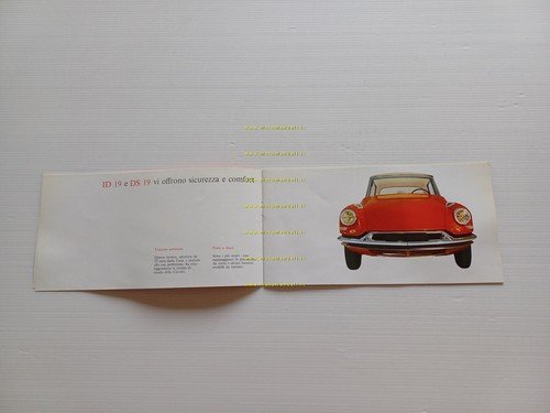 Citroen produzione modelli DS 19 - ID 19 1961 depliant …
