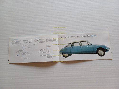 Citroen produzione modelli DS 19 - ID 19 1961 depliant …