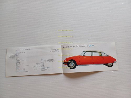 Citroen produzione modelli DS 19 - ID 19 1961 depliant …