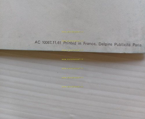 Citroen produzione modelli DS 19 - ID 19 1961 depliant …