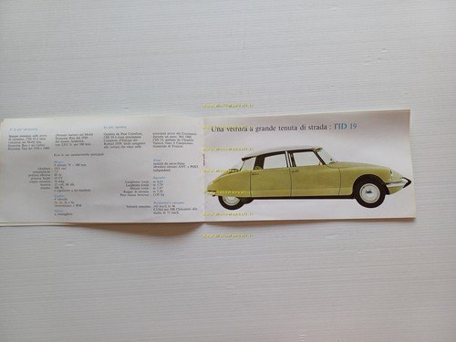 Citroen produzione modelli DS 19 - ID 19 1962 depliant …