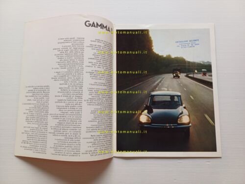 Citroen produzione modelli ID - DS 1968 depliant italiano originale
