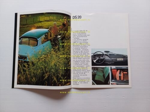 Citroen produzione modelli ID - DS 1968 depliant italiano originale