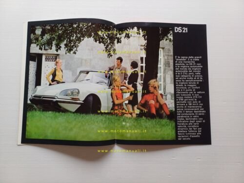 Citroen produzione modelli ID - DS 1968 depliant italiano originale