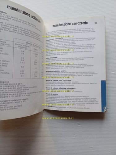 Citroen VISA 10-11-GT-Diesel 1984 manuale uso manutenzione italiano originale