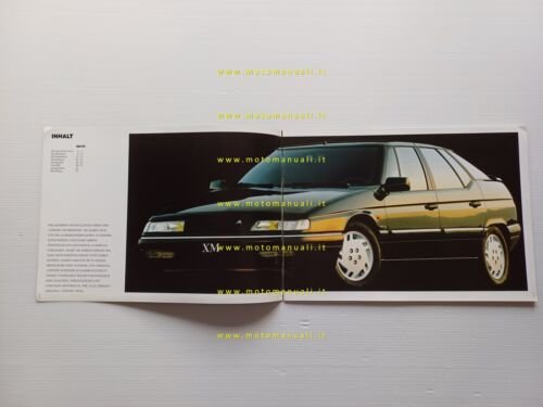 Citroen XM 1991-92 depliant 24 pagine TEDESCO originale