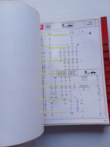 Citroen XM 1994 manuale officina impianti elettrici italiano originale