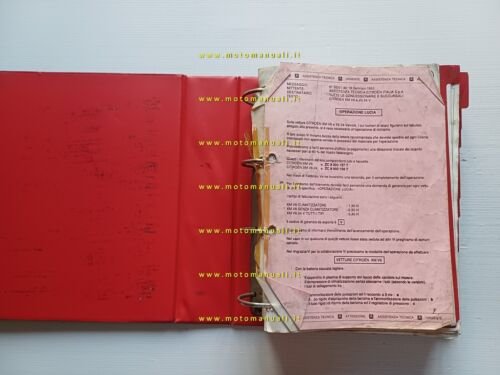 Citroen XM manuale officina Raccolta Note Tecniche 1989-95 italiano originale