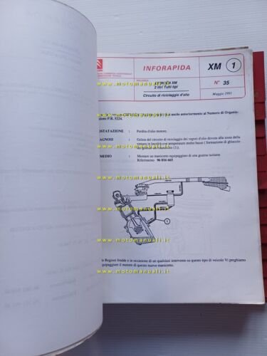 Citroen XM manuale officina Raccolta Note Tecniche 1989-95 italiano originale