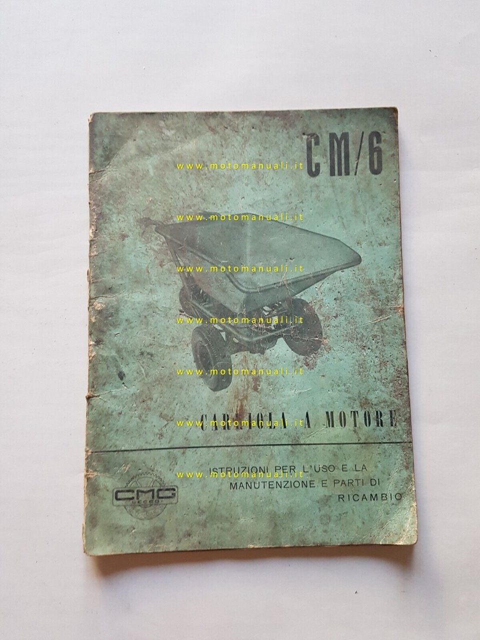 CMG CM/6 carriola a motore 1965 manuale uso + catalogo …