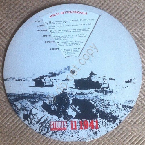 Collezionismo cartaceo - Disco con racconto degli eventi bellici del …