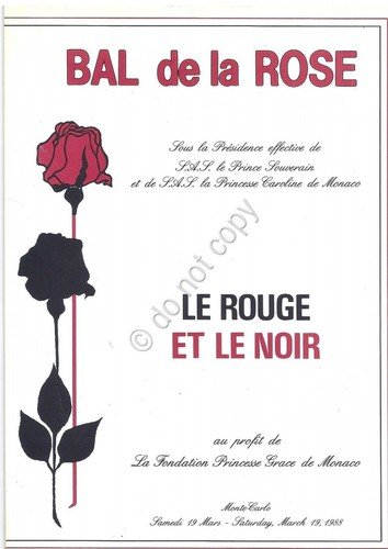 Collezionismo Cartaceo - Menu - Bal de la Rose - …