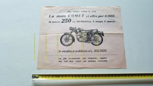 Comet 250 - 175 1955 depliant originale moto brochure