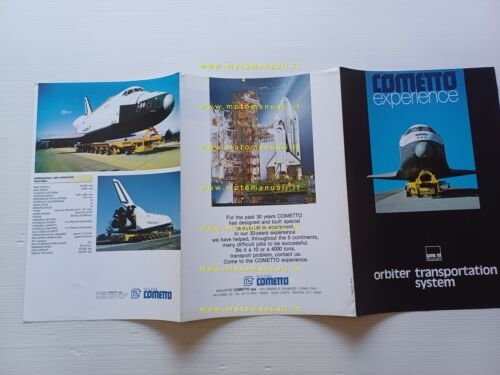 Cometto Orbiter Transportation System NASA Shuttle 1983 depliant originale