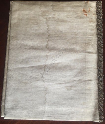 Coprilibro antico in seta e ricami cm 26 x 31,5 … | Immagine Gallery 6