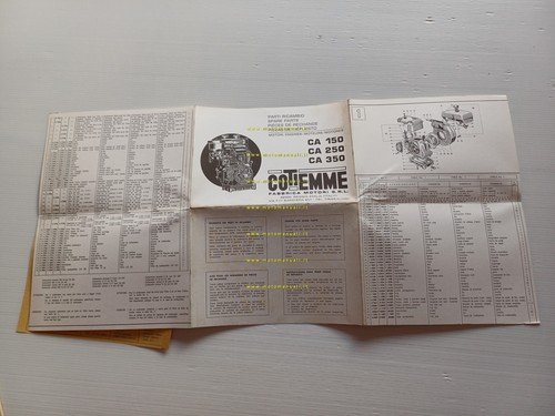COTIEMME motori industriali CA 150 250 350 catalogo ricambi originale