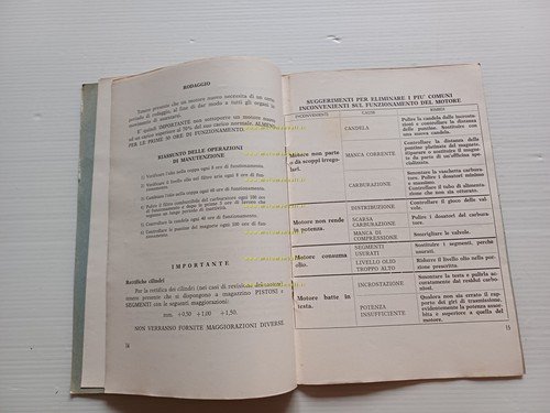 COTIEMME motori industriali CA 150 CA 250 1973 manuale uso+catalogo …