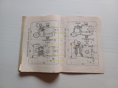 COTIEMME motori industriali Nilo Idro manuale uso+catalogo ricambi originale