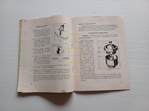 COTIEMME motori industriali Nilo Idro manuale uso+catalogo ricambi originale