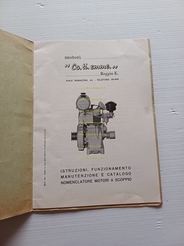 COTIEMME motori industriali Varo Taro Nilo Idro manuale uso+catalogo ricambi