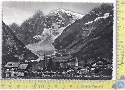 Courmayeur - Villaggio d'Entreves - Entreves Village -1956 - Postcard