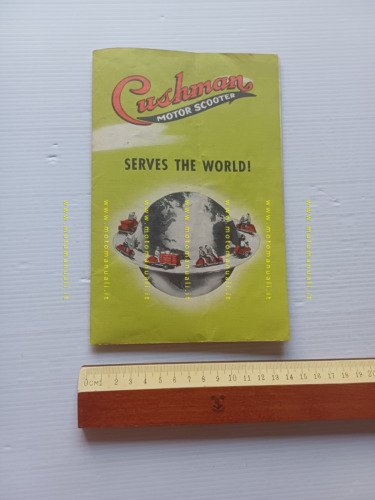 Cushman catalogo produzione scooter anni 40 depliant USA originale