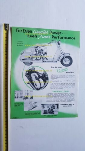 Cushman model 64 scooter depliant USA originale brochure