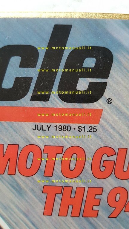 Cycle 1980 Moto Guzzi Le Mans locandina da banco in …
