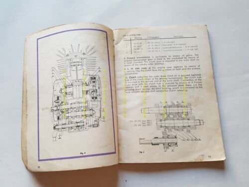 CZ 400 - 250 - 125 CROSS 1973 manuale officina …