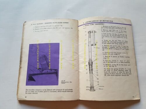 CZ 400 - 250 - 125 CROSS 1973 manuale officina …