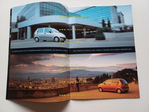 Daewoo Matiz modelli 2001-2002 depliant italiano originale