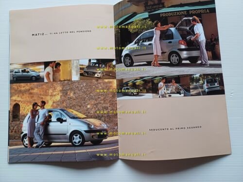 Daewoo Matiz modelli 2001-2002 depliant italiano originale