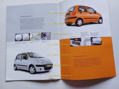 Daewoo Matiz modelli 2001-2002 depliant italiano originale