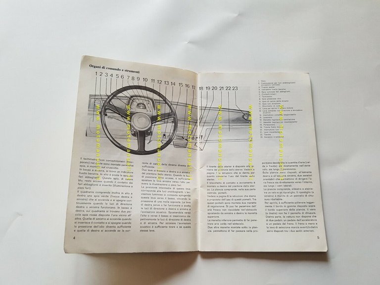 DAF 44 1969 manuale uso manutenzione libretto originale ITALIANO