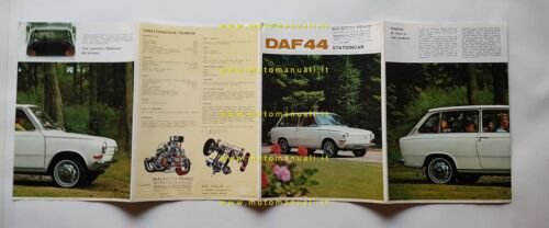 DAF 44 Stationcar 1966 depliant italiano originale