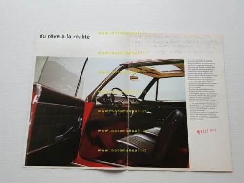 DAF 55 Coupè 1969 depliant originale francese