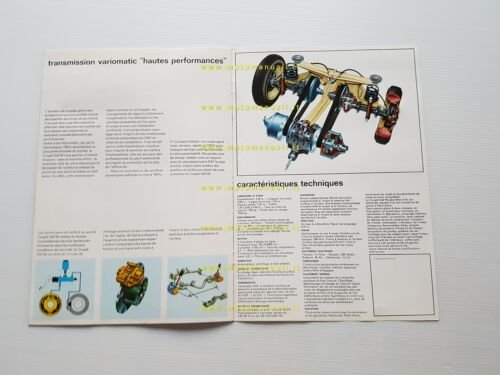 DAF 55 Coupè 1969 depliant originale francese