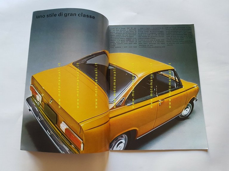 DAF 55 Coupè 1970 depliant italiano originale