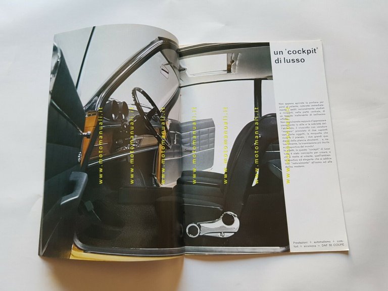 DAF 55 Coupè 1970 depliant italiano originale