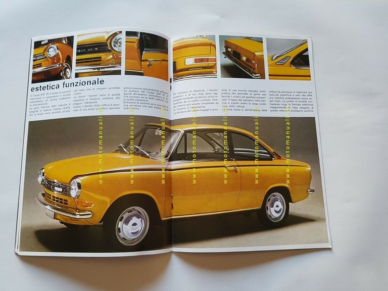 DAF 55 Coupè 1970 depliant italiano originale