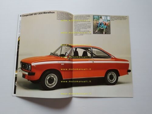 DAF 66 1300 Marathon 1973 depliant originale francese