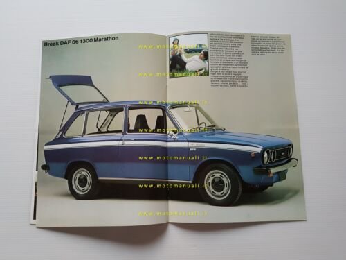 DAF 66 1300 Marathon 1973 depliant originale francese