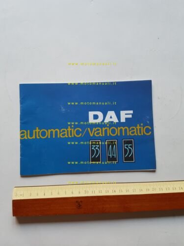 DAF Variomatic 33 - 44 - 55 1968 depliant italiano …