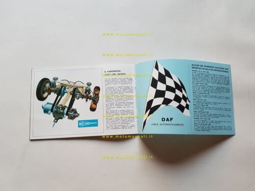 DAF Variomatic 33 - 44 - 55 1968 depliant italiano …
