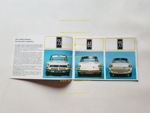 DAF Variomatic 33 - 44 - 55 1968 depliant italiano …
