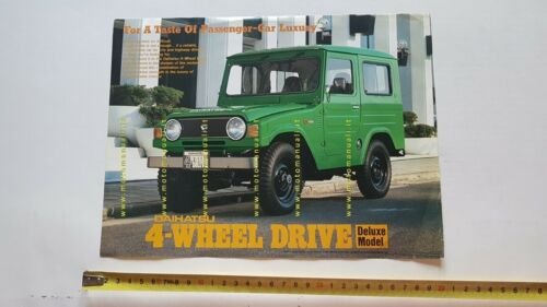 Dahiatsu F 50 V Deluxe 4WD 1977 depliant auto originale …